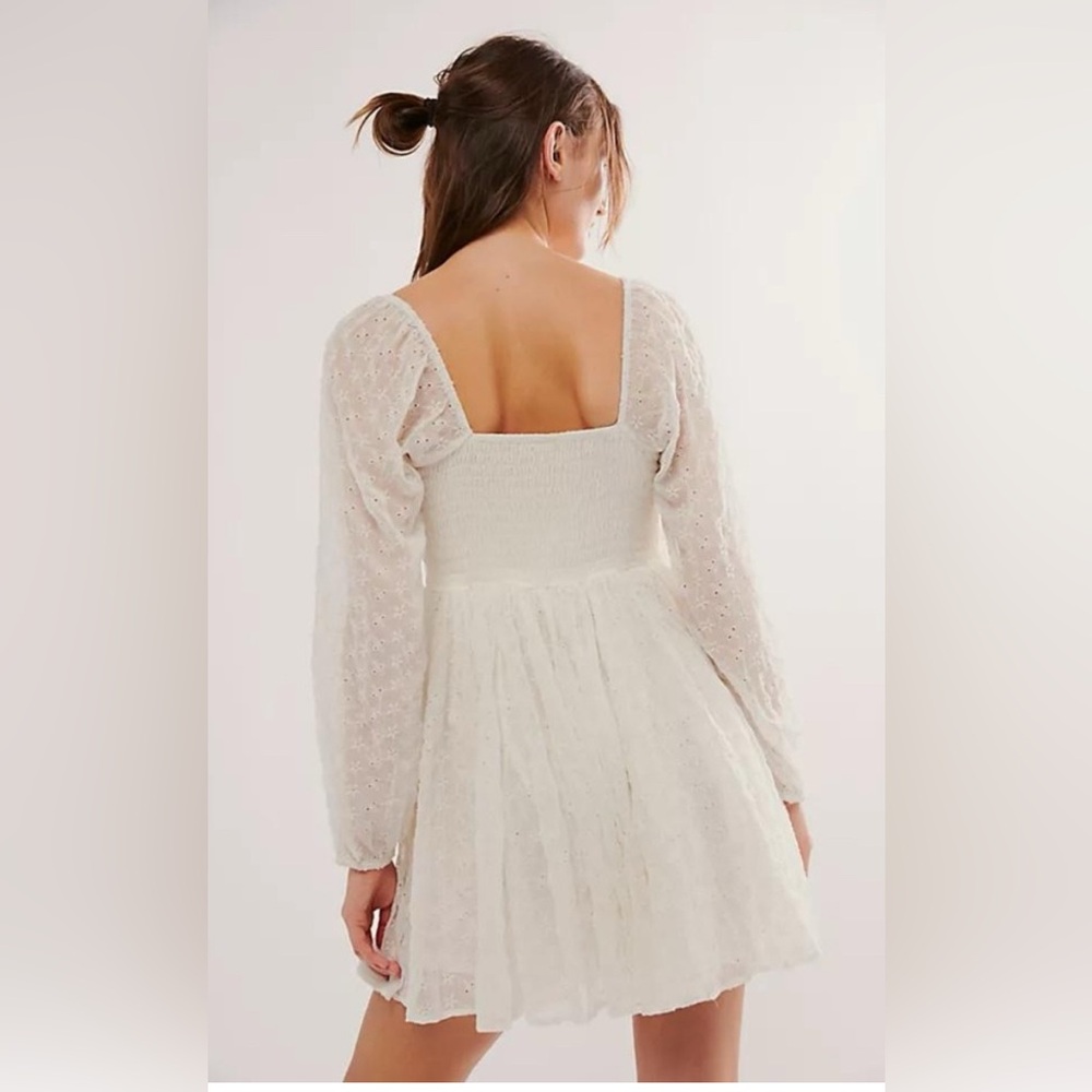 Free People Malina Mini Dress. NWOT. Sea salt - Picture 3 of 10